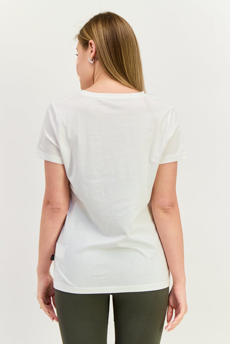 PUMA Women Sportswear Fit Short Sleeve Training T-Shirts, White - Image 4