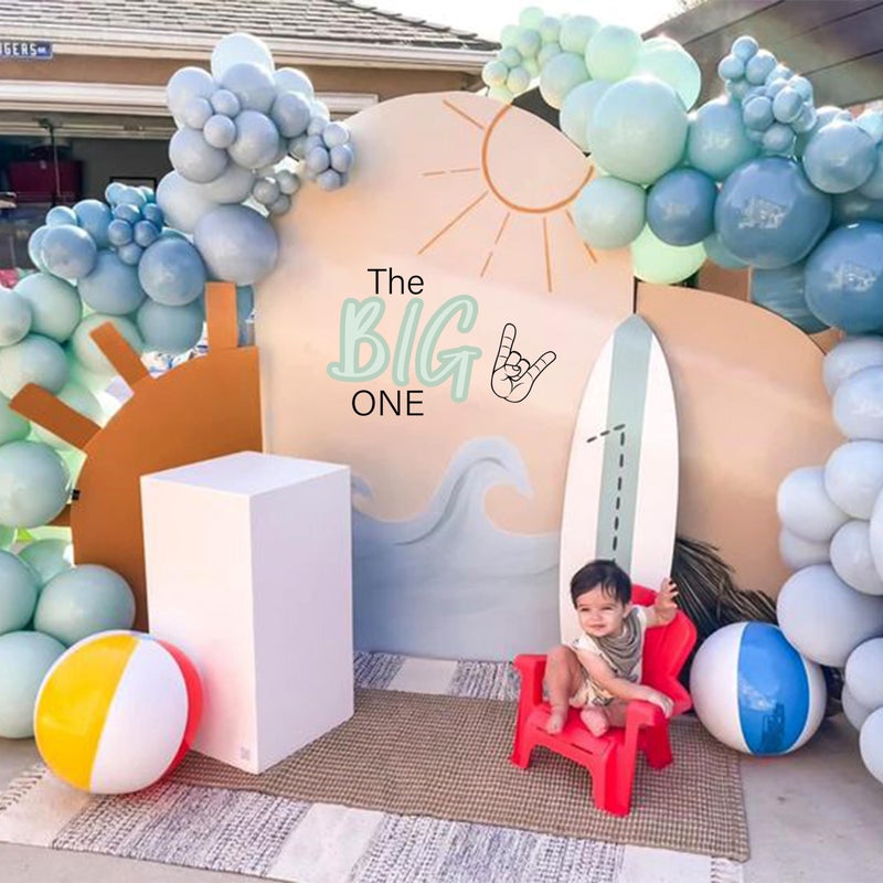 CIEQR CIEQR The Big One Decal for First Birthday Decorations - Beach Theme 1st Birthday Decorations for for Baby Shower  Birthday Party  Anniversary  Balloon Arch  Backdrop  Room  - Image 4