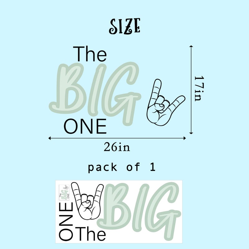 CIEQR CIEQR The Big One Decal for First Birthday Decorations - Beach Theme 1st Birthday Decorations for for Baby Shower  Birthday Party  Anniversary  Balloon Arch  Backdrop  Room  - Image 5