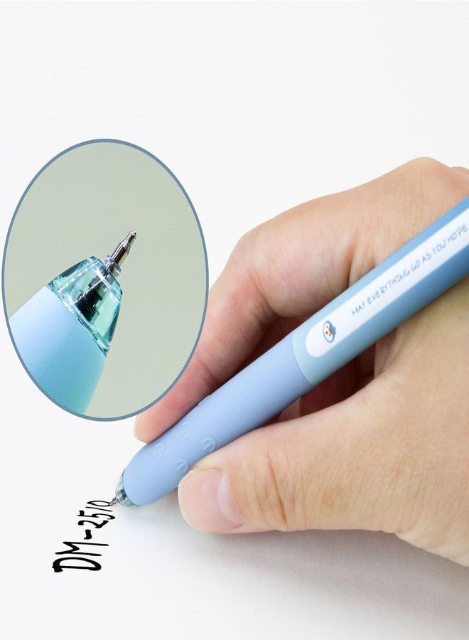 Maydahui 8 PCS Retractable Penguin Shaped Rollerball Gel Pen Cute Novelty Animal Pens Black Ink Parrot Scratch Sheath Double Bead ST Quick Drying for Writing Party Office Gift Home - Image 3