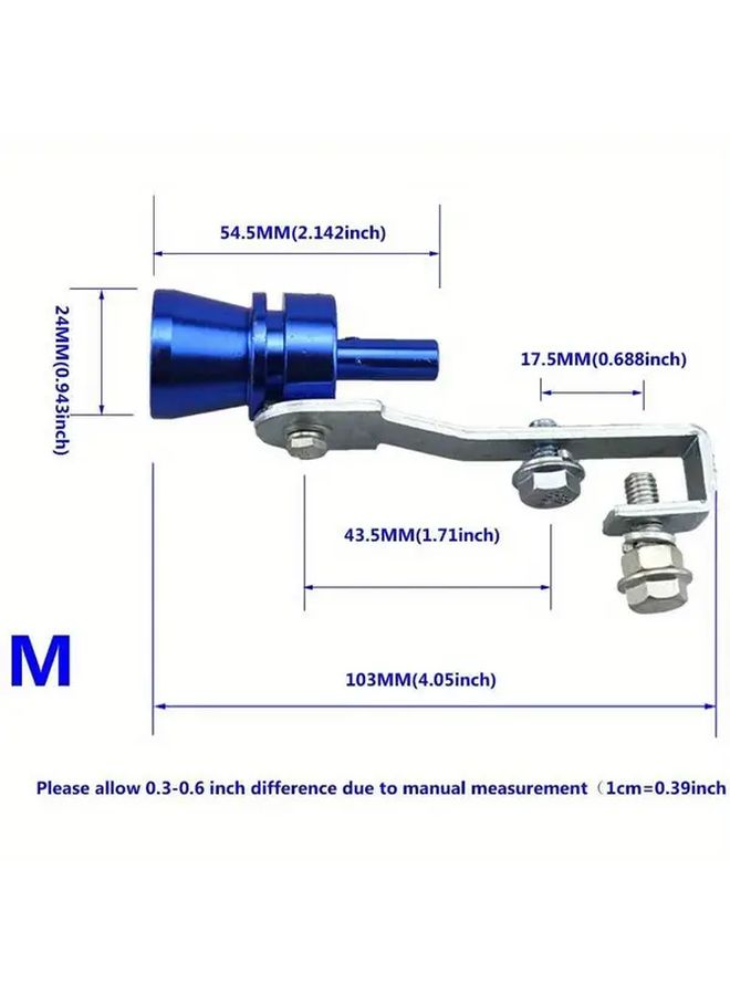 Black Universal Car Exhaust Sound Simulator Turbo Whistle Generator For 1 6 2 0L Engine - Image 5