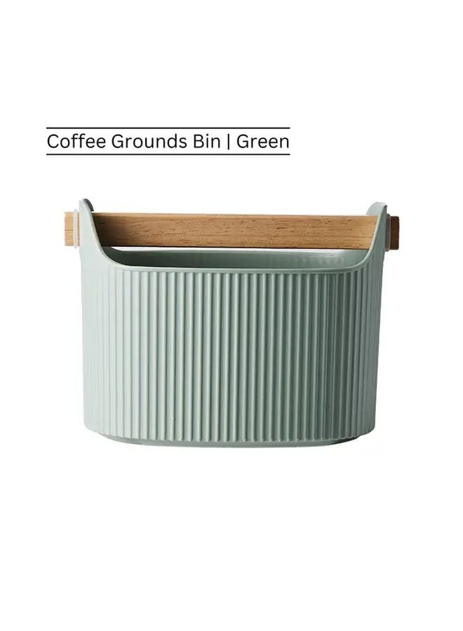 صندوق طرق القهوة الخضراء مع قضيب قابل للإزالة وماص للصدمات غير قابل للانزلاق لتصريف الإسبريسو - Image 1