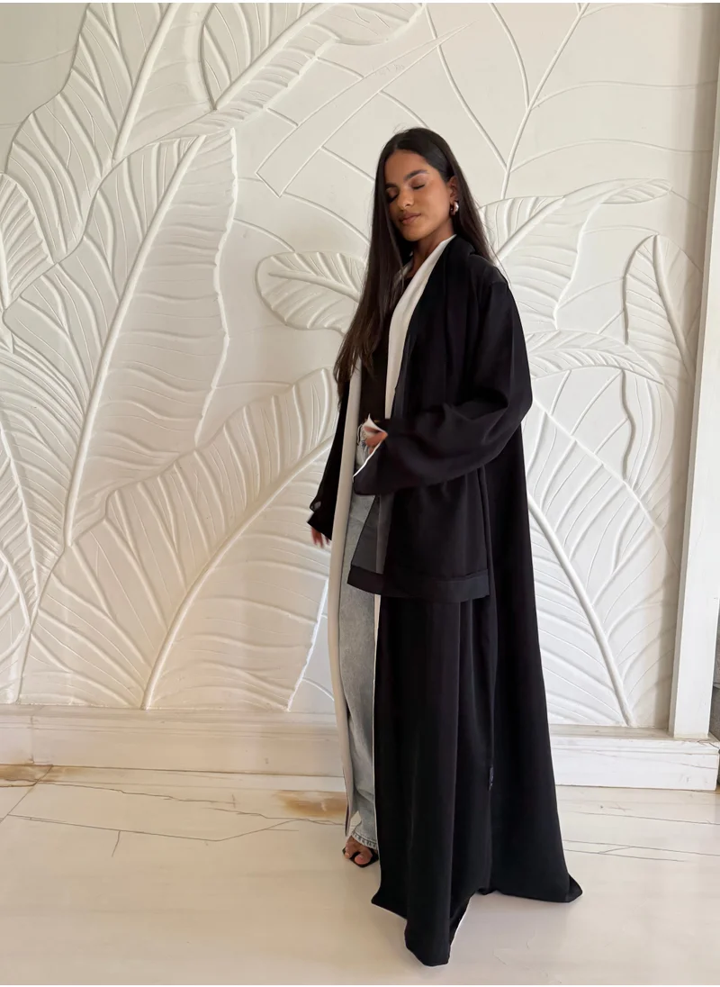 JAMEELA Reversible Two-Tone Abaya