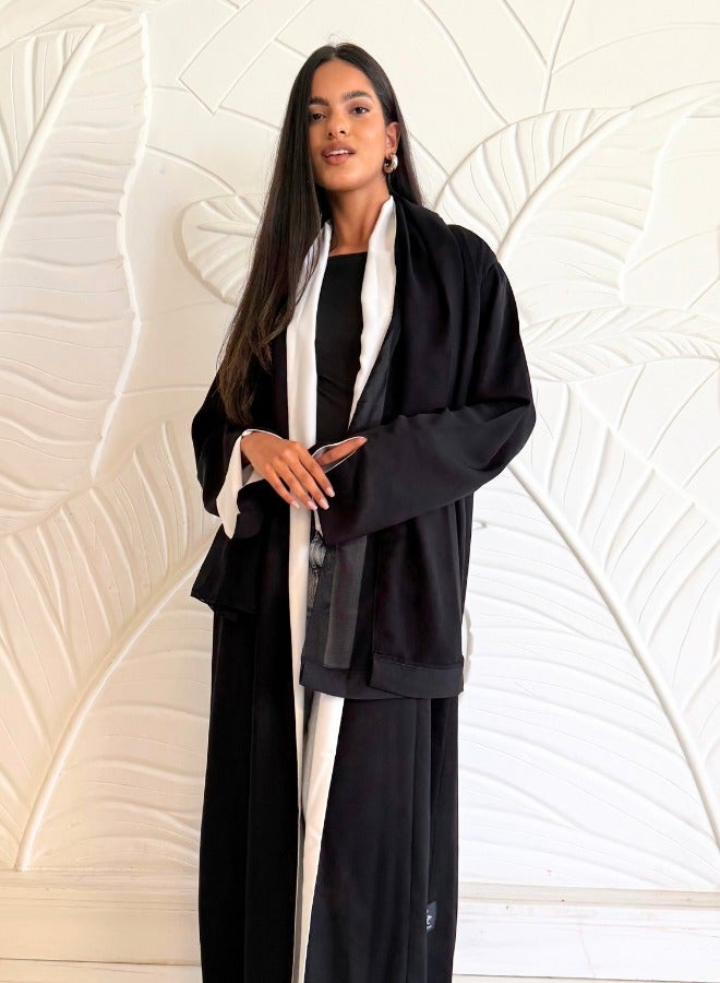 JAMEELA Reversible Two-Tone Abaya - Image 1