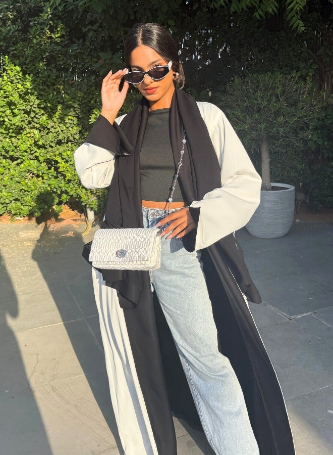 JAMEELA Reversible Two-Tone Abaya - Image 3