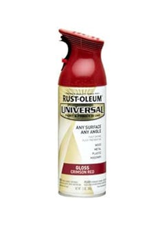 RUST-OLEUM Rust-Oleum 247562 Universal All Surface Spray Paint, 12 oz, Gloss Crimson Red 