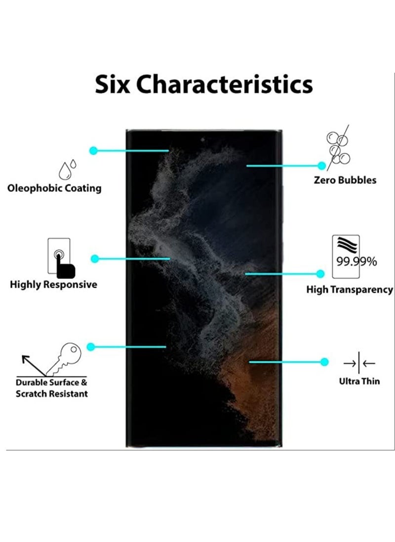 vesus Nano Privacy Screen protector compatible with Samsung Galaxy S22 ULTRA 5G - Image 2