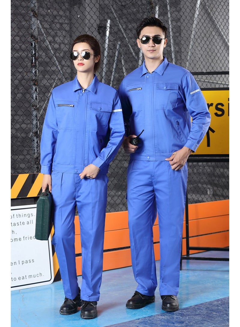 NIBEMINENT Men Women Car Workshop Work Clothes Mechanic Uniform Overalls Repair Wear Coveralls Welding Uniformes De Trabalho Jacket+pants - Image 1