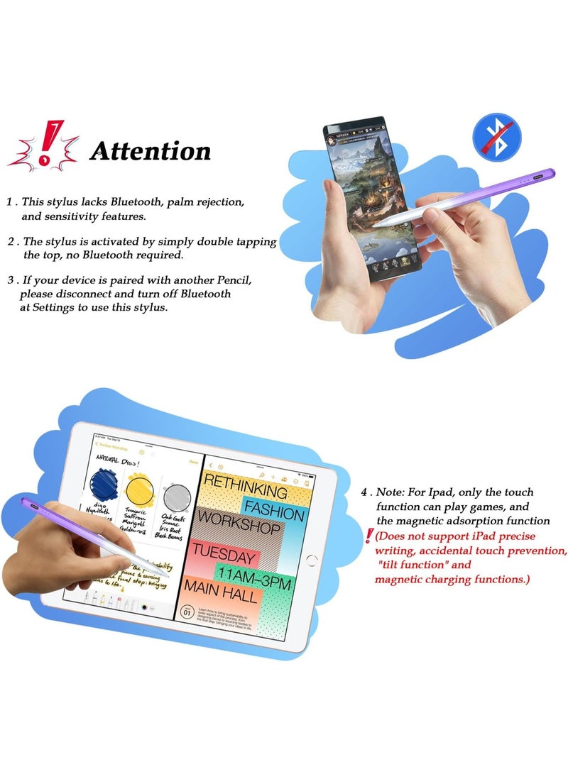 قلم لمس ذكي عالمي للشاشات اللمسية، متوافق مع أجهزة iOS وAndroid للكتابة والرسم وتدوين الملاحظات - Image 2