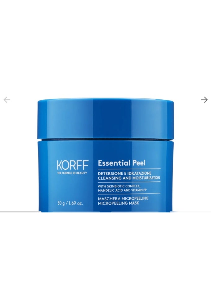 Korff Essential Peel Micropeeling Mask 50g Gentle Exfoliating Face Mask Removes Dead Skin Cells Refines Pores Boosts Skin Renewal Smooth Texture and Radiant Glow - Image 2