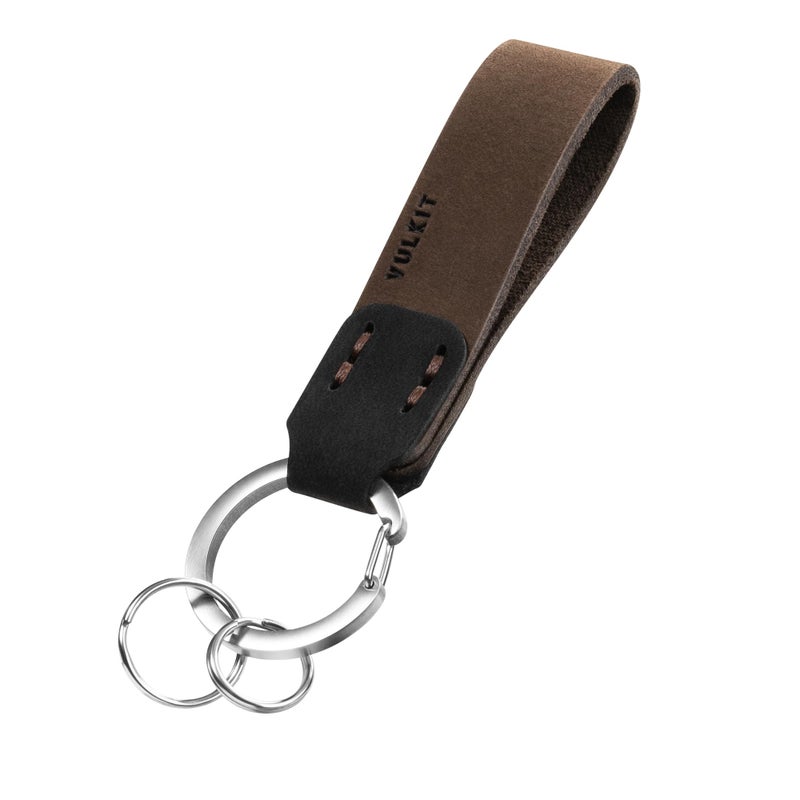 VULKIT Genuine Leather Keychain for Men & Women Everyday Carry Accessories - Image 1