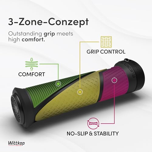 Wittkop 2K Bike Grips - German Engineering for Optimal Performance, Weather Resistant Handlebar Grips for Comfort and Style - Image 3