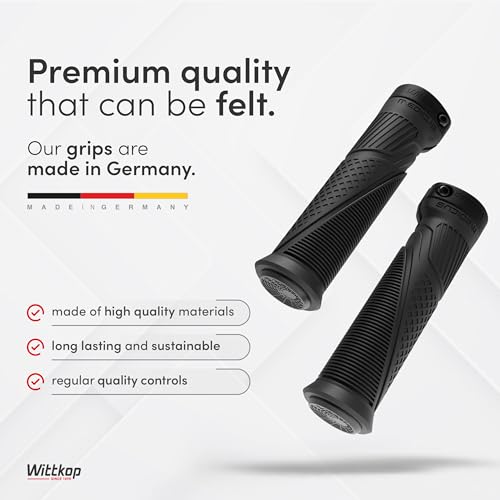 Wittkop 2K Bike Grips - German Engineering for Optimal Performance, Weather Resistant Handlebar Grips for Comfort and Style - Image 5