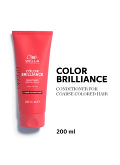 Wella Professionals Invigo Color Brilliance Vibrant Color Conditioner 200Ml - For Coarse Hair  - Image 2