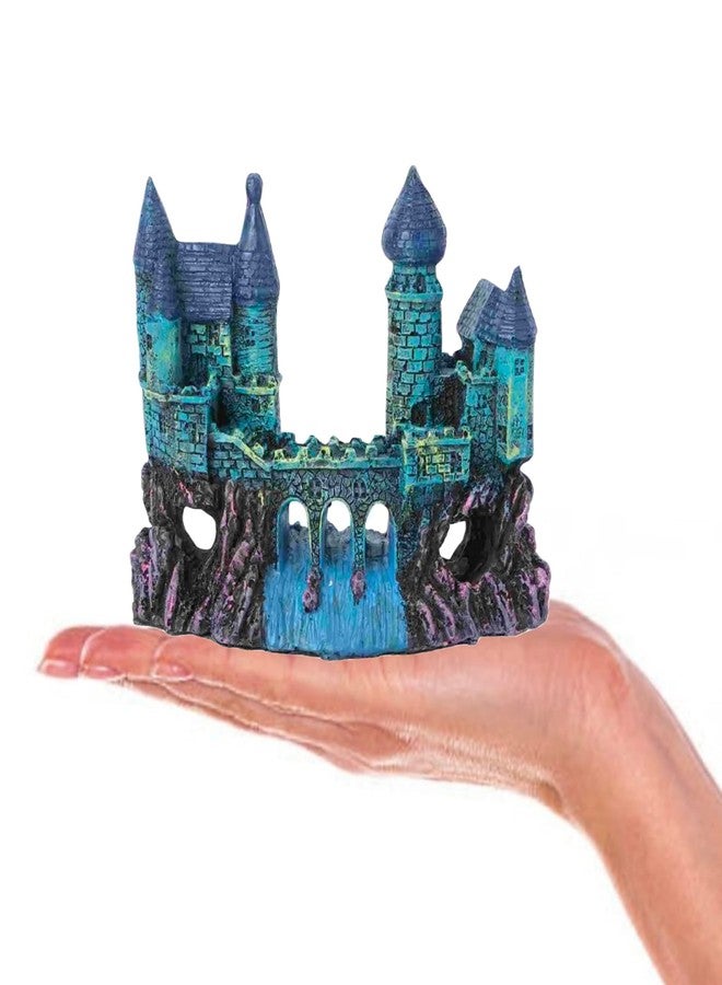 Mistletoe® Small Ancient Castle Resin Background for Fish Tanks Aquarium Accessories | Safe & Durable Aquarium Ornament (16 x 6.5 x 13 cm) - Image 3