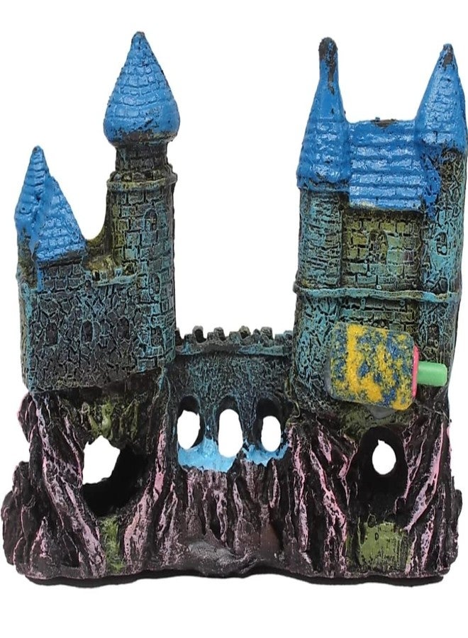Mistletoe® Small Ancient Castle Resin Background for Fish Tanks Aquarium Accessories | Safe & Durable Aquarium Ornament (16 x 6.5 x 13 cm) - Image 5