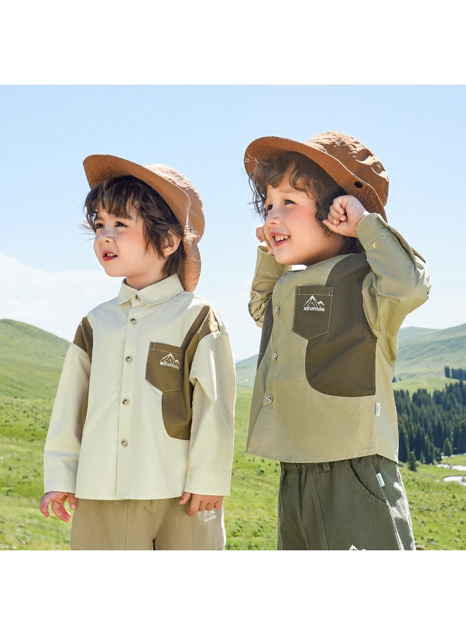 Baby Shirt Boys Long Sleeve Shirt Spring/autumn Style Functional Outdoor Jacket Stylish Girls - Image 3