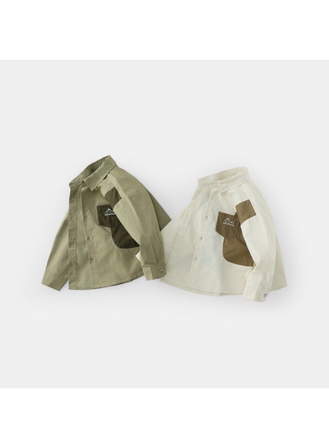 Baby Shirt Boys Long Sleeve Shirt Spring/autumn Style Functional Outdoor Jacket Stylish Girls - Image 4