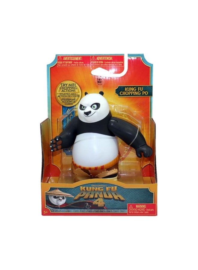 Kung Fu Panda Kung Fu Panda 4 Kung Fu Chopping Po Action Figure with Sound Effects (14 cm)  - Image 1
