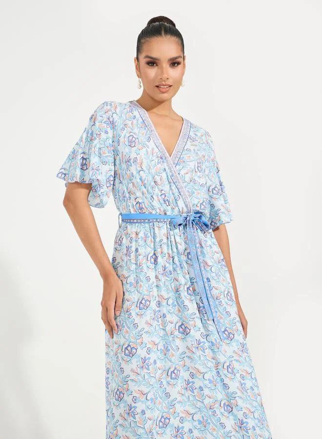 Take Two Floral Print Dress