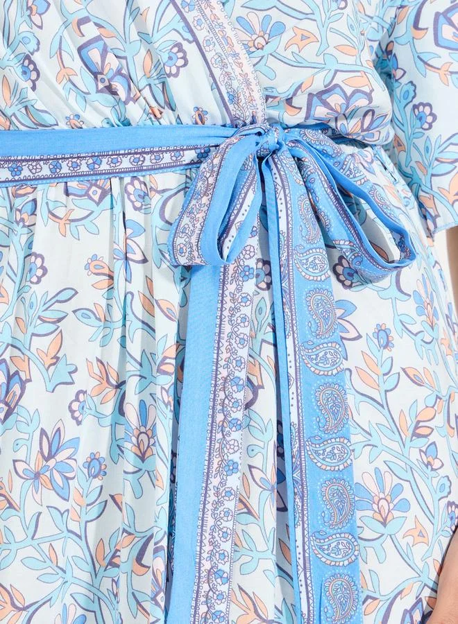 Take Two Floral Print Dress