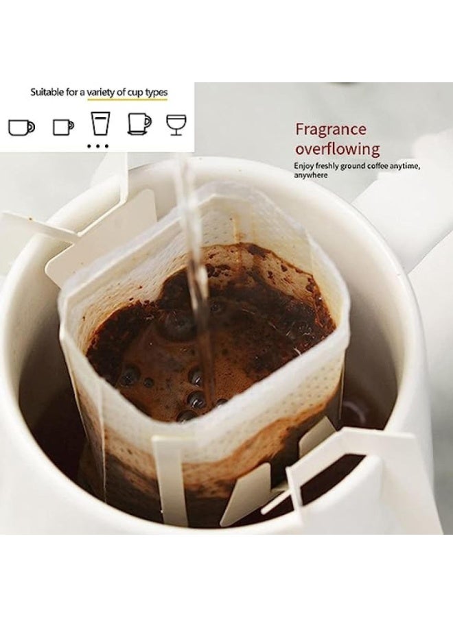 OMRAN CART Omran Cart Drip coffee combo 300ml Ceramic cup + 50Pcs Hanging cup filter Portable Hanging Ear Drip Coffee Bag Disposable Perfect for Travel, Camping, Home, Office  - Image 4