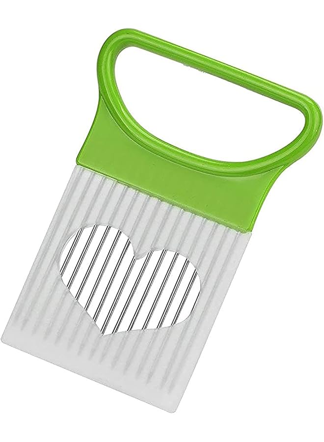 كاست ويف مجموعة أدوات تقطيع المطبخ، قطاعة خضراوات آمنة مع حامل وشوكة للطماطم والبصل والمزيد من ملحقات أدوات المطبخ الأساسية - Image 1