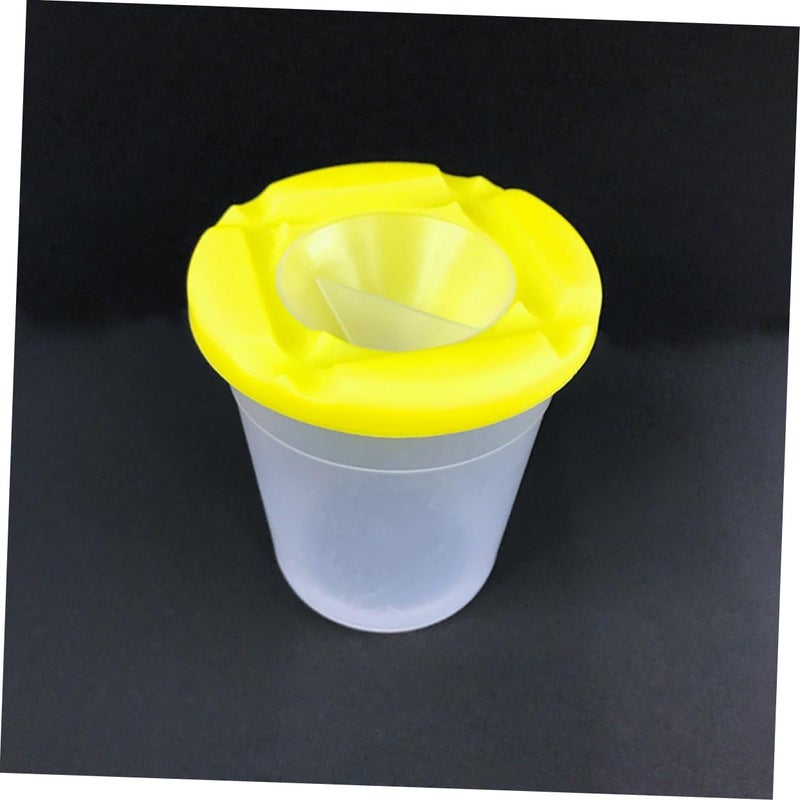 8 Piece Spill Proof Paint Cup Set With Plastic Brush Cleaning Station For Kids Art Supplies - Image 5