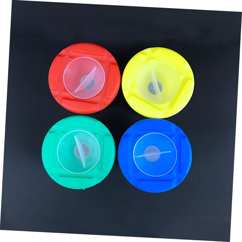 8 Piece Spill Proof Paint Cup Set With Plastic Brush Cleaning Station For Kids Art Supplies - Image 4