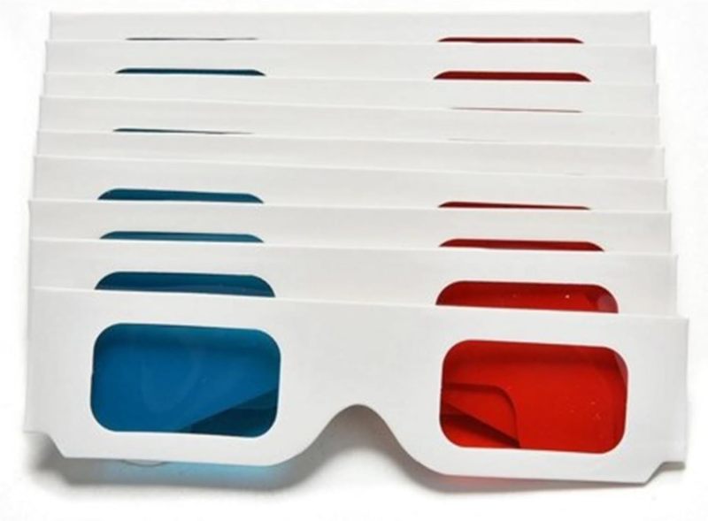 3D Paper Glasses 50 Pairs Lightweight White Cardboard Frame - Immersive Red Cyan Anaglyph Design 3D Viewing Glasses for Home Events Commercial 3D Content Enjoyment - Image 4