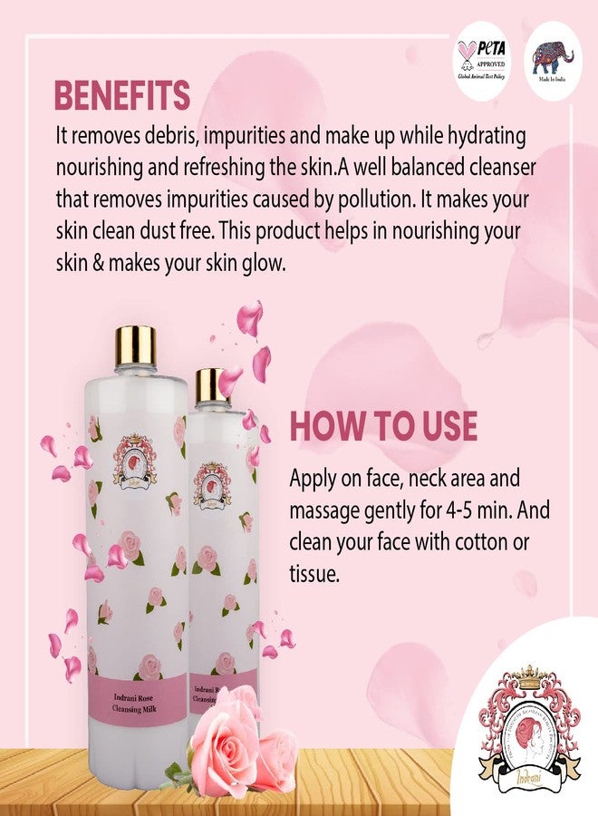 Indrani Cosmetics Rose Cleansing Milk 1 L - Image 4