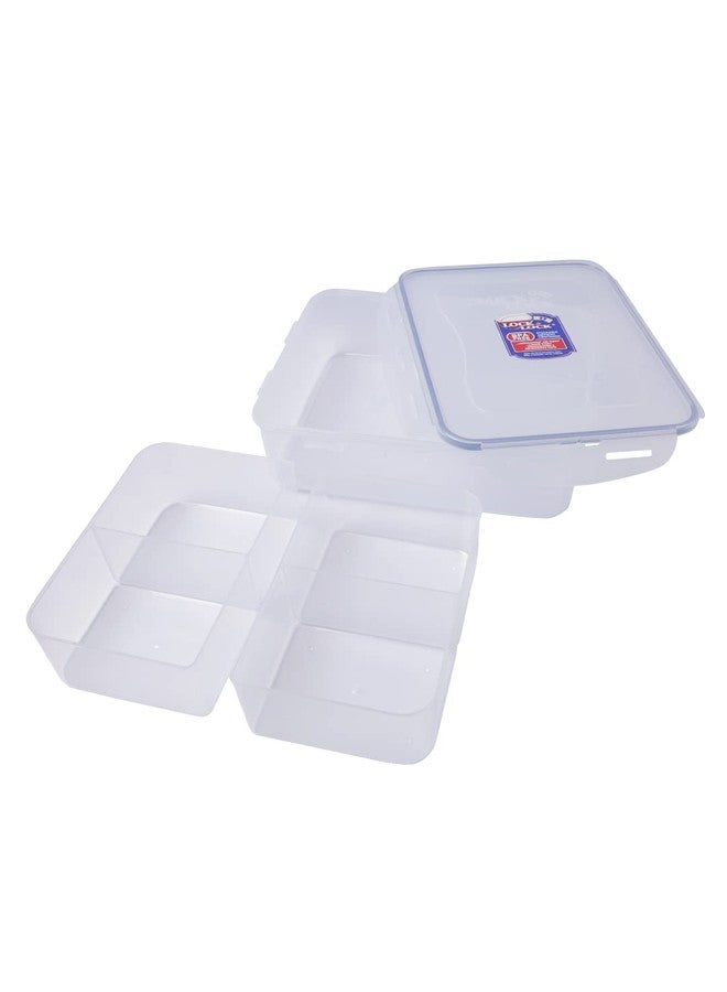 LocknLock LOCK & LOCK Rectangular Food Container with Divider, Short, 16.2-Cup, 131-Fluid Ounces - Image 3