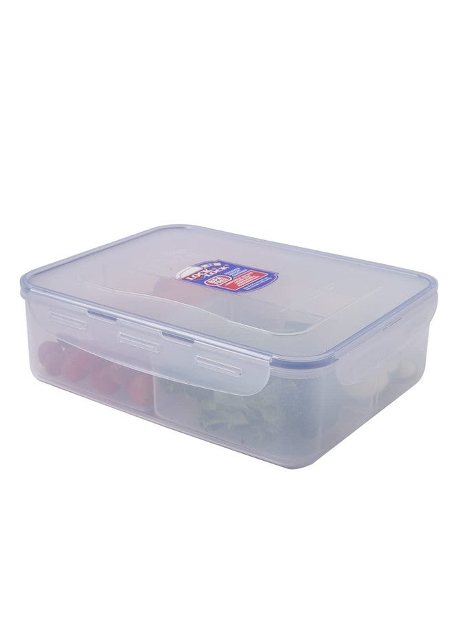 LocknLock LOCK & LOCK Rectangular Food Container with Divider, Short, 16.2-Cup, 131-Fluid Ounces - Image 1
