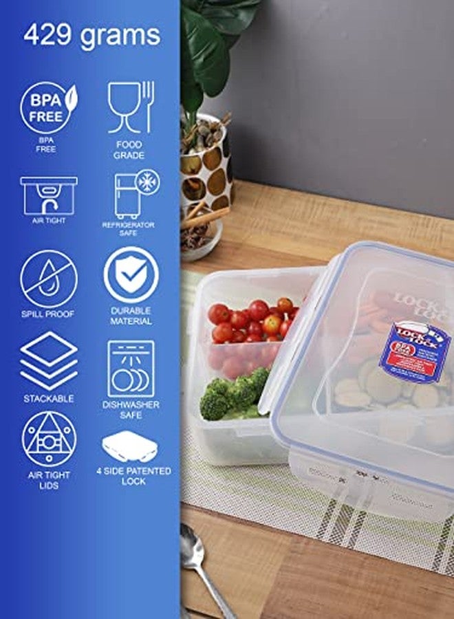 LocknLock LOCK & LOCK Rectangular Food Container with Divider, Short, 16.2-Cup, 131-Fluid Ounces - Image 5