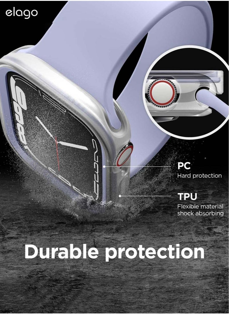 Elago Duo for Apple Watch Series 8/7 (45mm), Series 6/SE/5/4 (44mm) Cover Case - Clear Purple  - Image 3