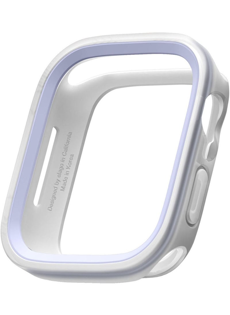 Elago Duo for Apple Watch Series 8/7 (45mm), Series 6/SE/5/4 (44mm) Cover Case - Clear Purple  - Image 1