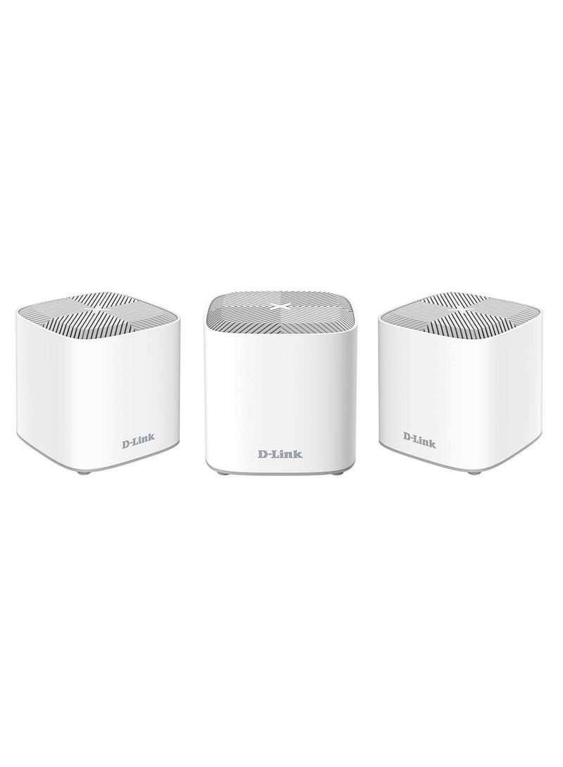 D-Link COVR-X1863 AX1800 (Pack of 3) Whole Home Mesh Wi-Fi 6 System White - Image 1