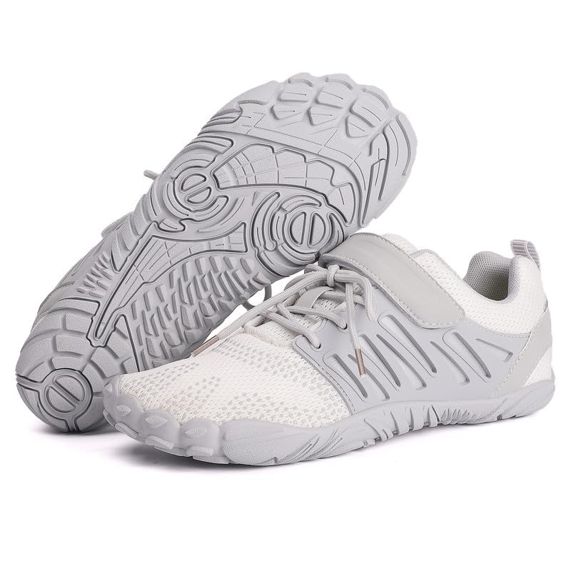 MIFAWA Barefoot Shoes Men Wide Toe Box Zero Drop Water Shoes Men for Gym Workout Minimalist Weightlifting CrossTrainer Running Hike Grounded Footwear White - Image 3