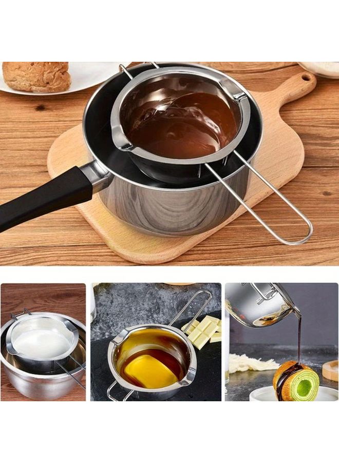 Stainless Steel Double Boiler Pot 600ml For Melting Chocolate Candy Wax Candle Soap - Image 3