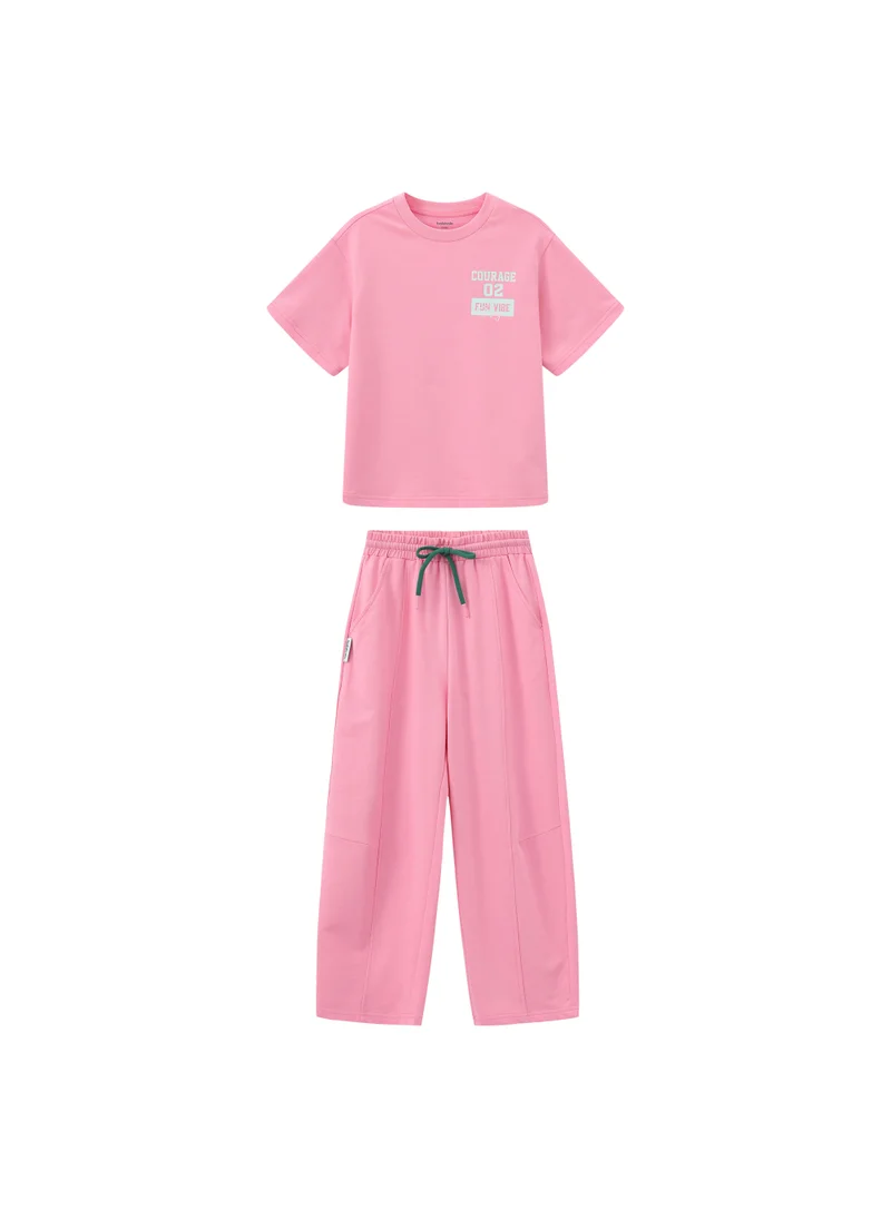 Balabala Kids Unisex Knitted short-sleeved set