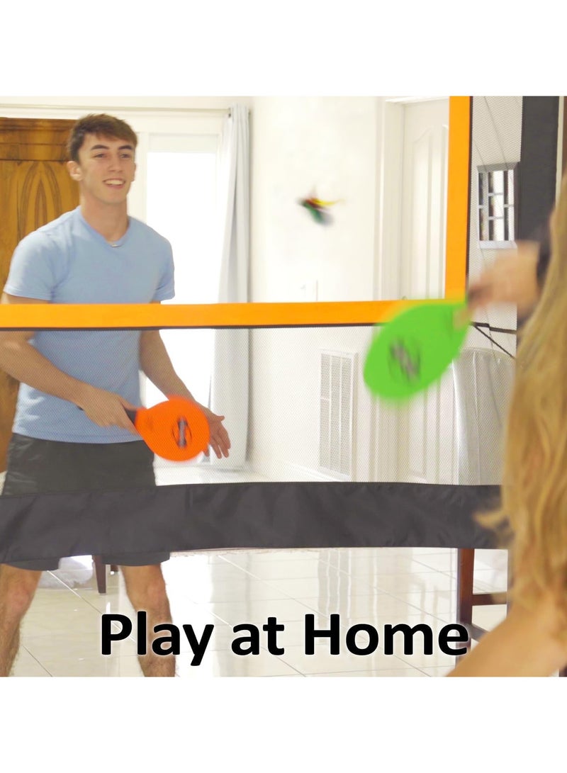 DANIM Jazzminton Pickle Pong Similar to Pickleball Badminton & Tennis With Net Portable Backyard Fun Game - Image 4