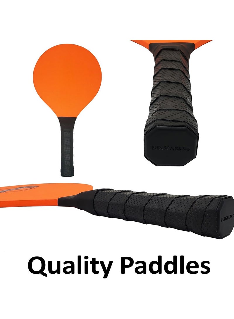 DANIM Jazzminton Pickle Pong Similar to Pickleball Badminton & Tennis With Net Portable Backyard Fun Game - Image 5