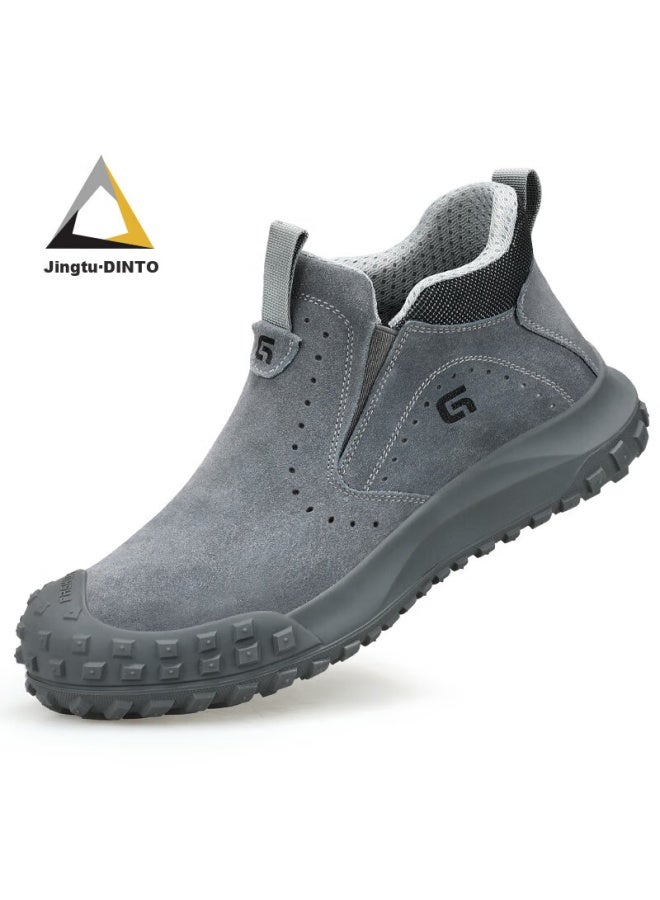 Jingtu Welder Safety Shoes Men Steel Toe Anti-Smashing Anti-Piercing Electric Welding Spark Fireproof Safety Work Welding Shoes 3007T 43 - Image 5