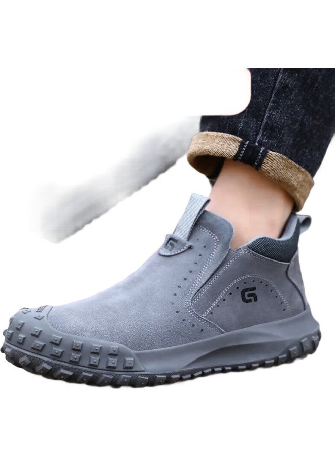 Jingtu Welder Safety Shoes Men Steel Toe Anti-Smashing Anti-Piercing Electric Welding Spark Fireproof Safety Work Welding Shoes 3007T 43 - Image 1