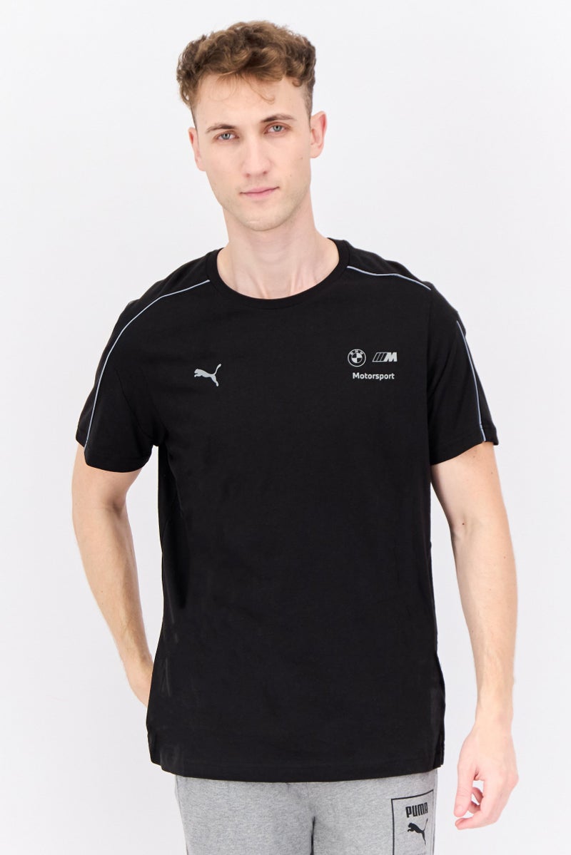 PUMA تي شيرت رياضي للرجال من بومّا x بي إم دبليو موتورسبورت، مناسب للأنشطة الخارجية، أسود - Image 1