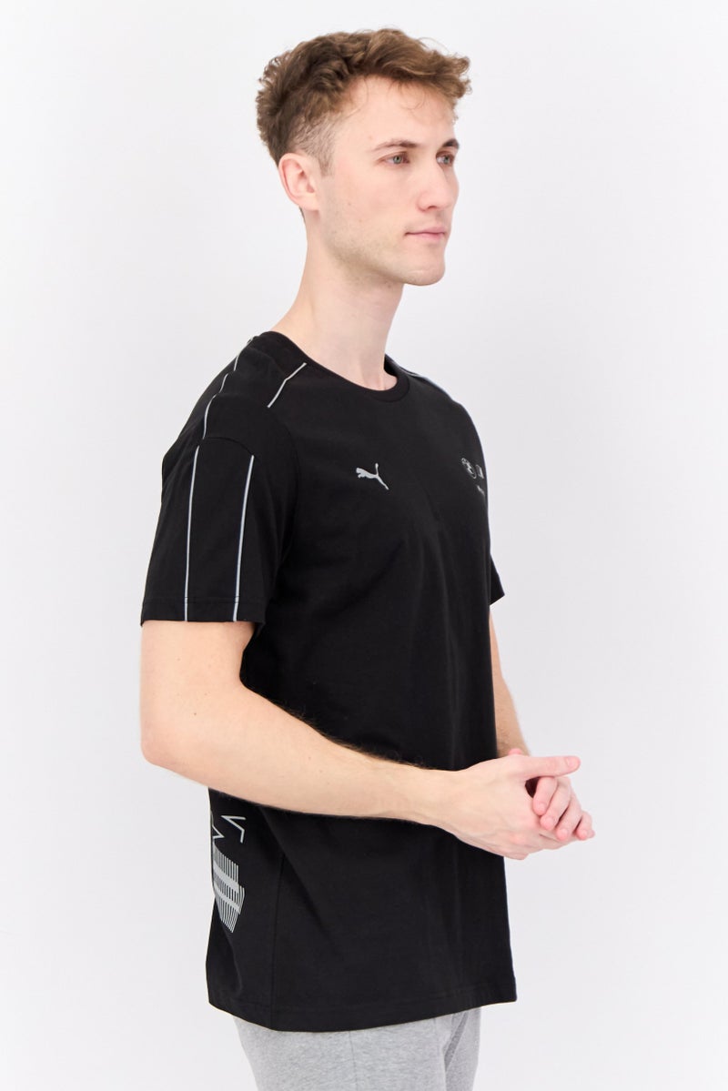PUMA تي شيرت رياضي للرجال من بومّا x بي إم دبليو موتورسبورت، مناسب للأنشطة الخارجية، أسود - Image 2