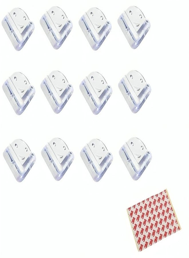 SYGA Set of 12 Transparent C Shape Baby Safety Corner Gaurd Baby Proofing Corner Protector - Image 1