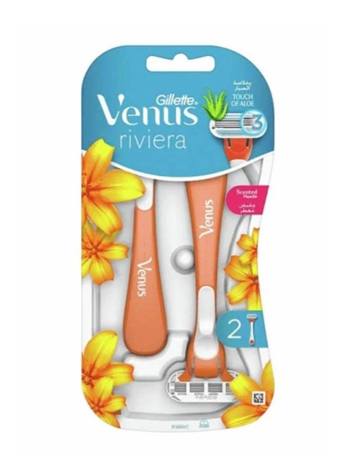 جيليت فينوس شفرات حلاقة للاستعمال مرة واحدة ريفيرا - 2 قطعة(عبوتين) - Image 2