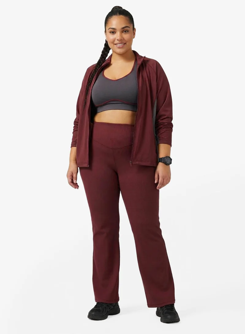 FRWD FRWD Plus High Rise Seamless Sculpting Flared Leggings