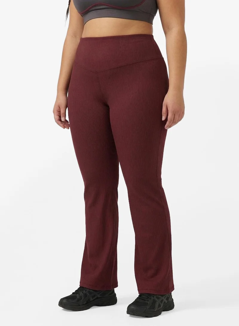 FRWD FRWD Plus High Rise Seamless Sculpting Flared Leggings